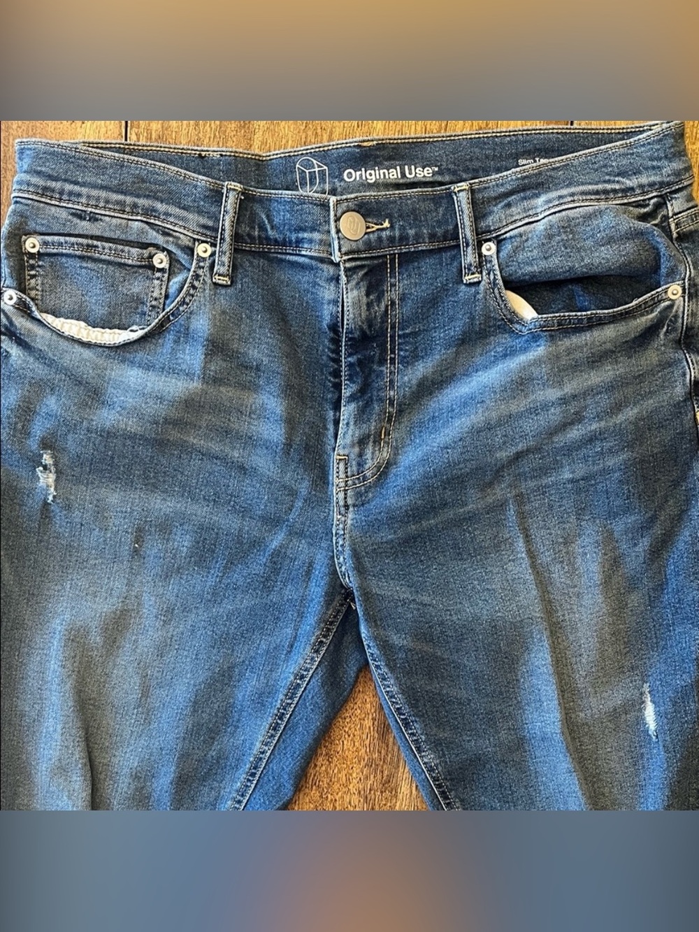 Original Use Men's Distressed Relaxed Denim - Picture 7 of 11